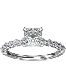 Floating Diamond Engagement Ring in Platinum (1/4 ct.tw.)